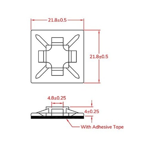 結束バンド用ベース