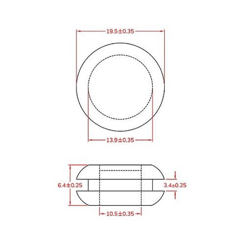 膜付グロメット(100個)