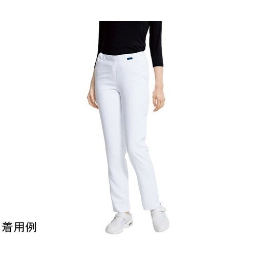 ストレートパンツ(総ゴム)ホワイト