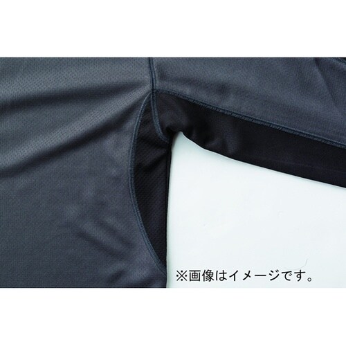 ZIP長袖ポロ シロ