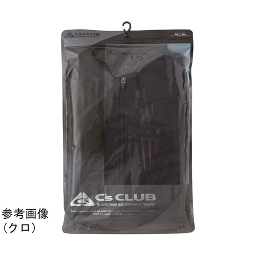 ZIP 長袖ポロシャツ C灰