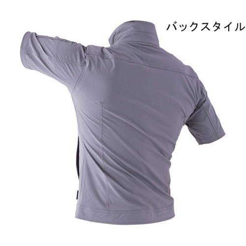 半袖ブルゾン L 灰