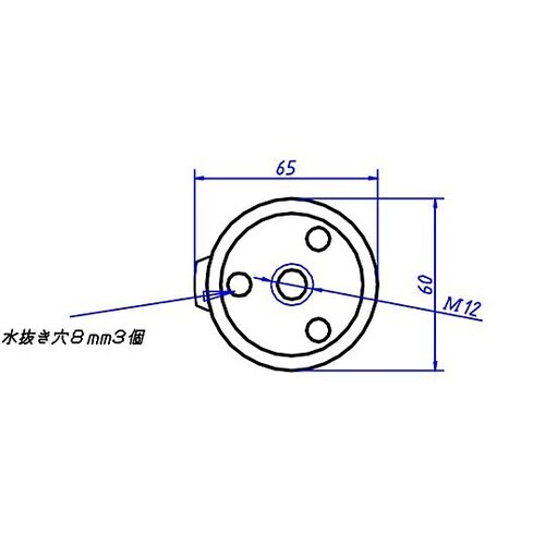パイプジョイント(φ100ブレーキキャス