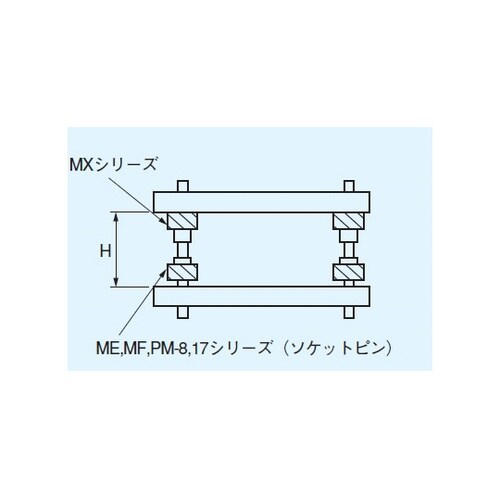 超小型二段重ね用端子