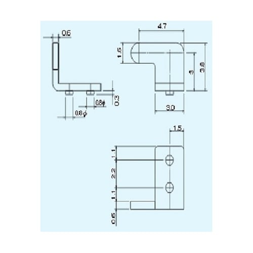 表面実装用角度フリー導通ソケット