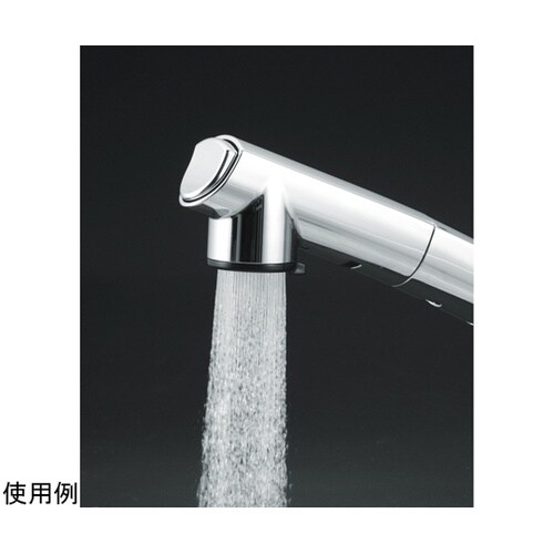 流し台用シングルレバー式シャワー付混合栓