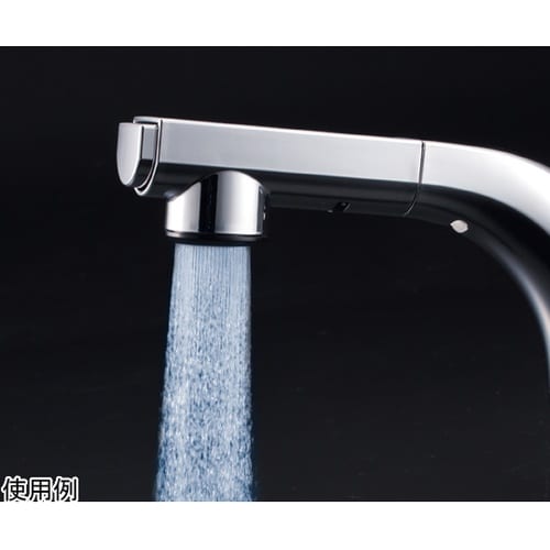 シングルレバー洗髪シャワー