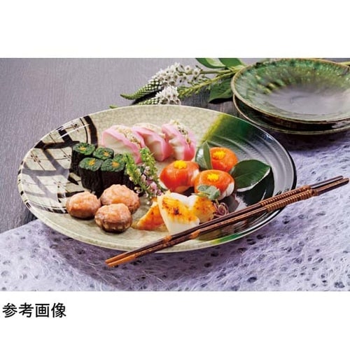 9寸盛込皿 織部