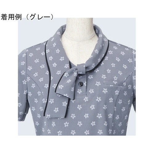 ENJOY ポロシャツ 花モノグラム