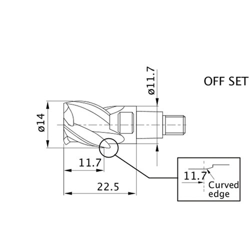 ヘッド/ヘッド交換式エンドミル IMX1