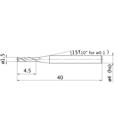 エムスターエンドミル MS2JS