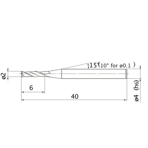 エムスターエンドミル MS2JS