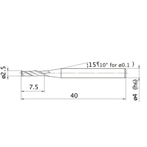 エムスターエンドミル MS2JS