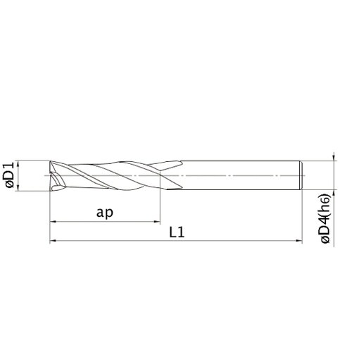 エムスターエンドミル MS2JS