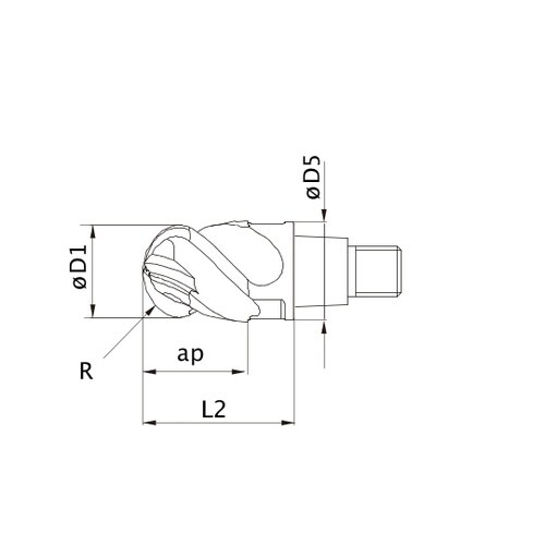 ヘッド/ヘッド交換式エンドミル IMX1