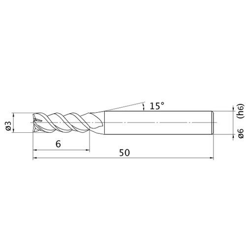 エムスターエンドミル MSMHZD D0