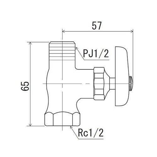 ストレート形止水栓