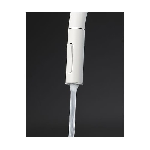 流台シャワー付混合栓グース