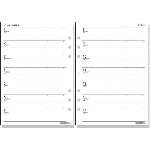 25キーワード日付入りリフィル