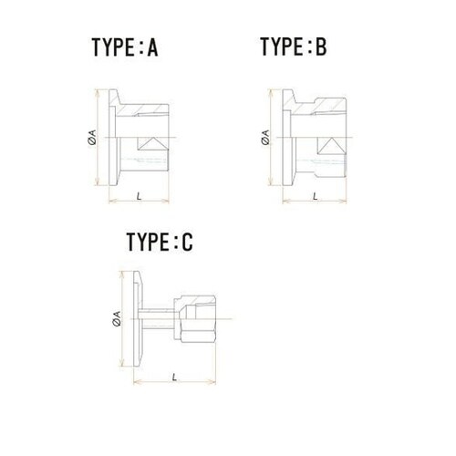 テーパー めすね