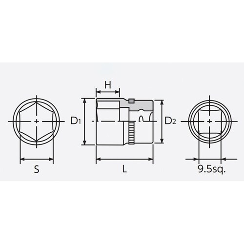 コンパクトサイズ 差込角9.5SQ