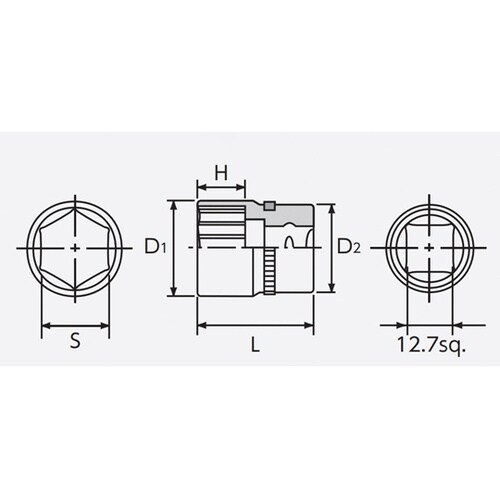 コンパクトサイズ 差込角12.7SQ ネ