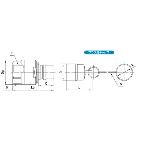 業務用ガスカプラ(プラグ)ステンレス鋼