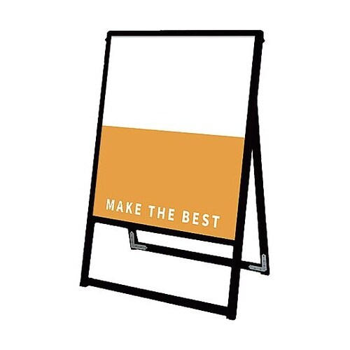 ブラックバリウススタンド看板 アルミ複合板