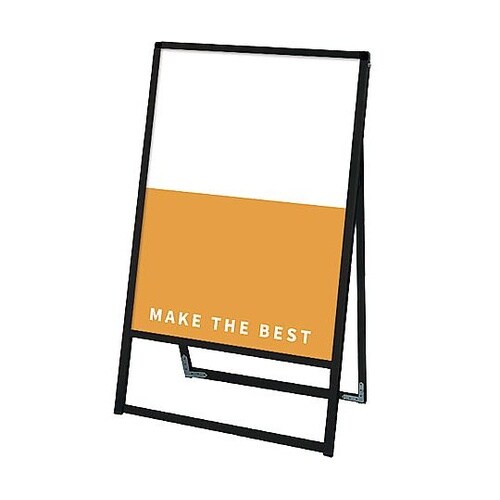 ブラックバリウススタンド看板 アルミ複合板