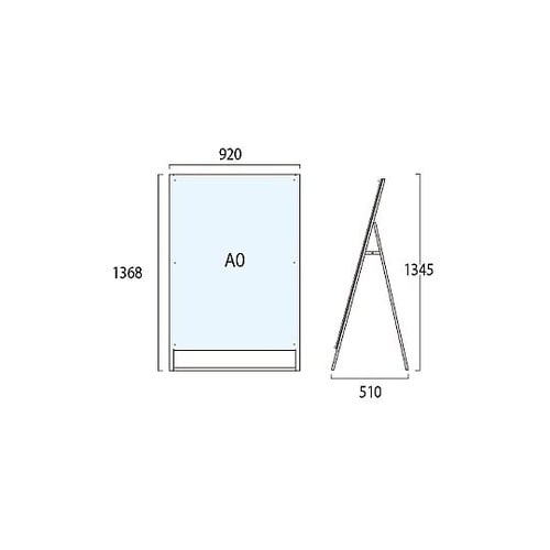 ポスター用スタンド看板