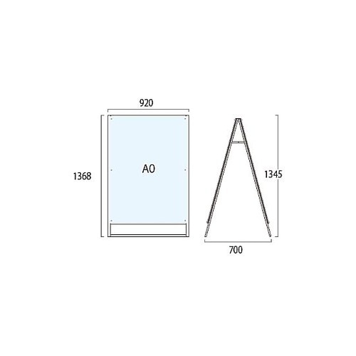 ポスター用スタンド看板