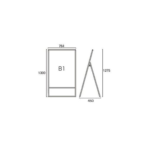 バリウススタンド看板ホワイトボード