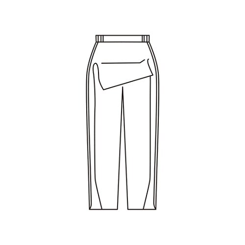 婦人脇全開ジャージパンツ グレー L 3