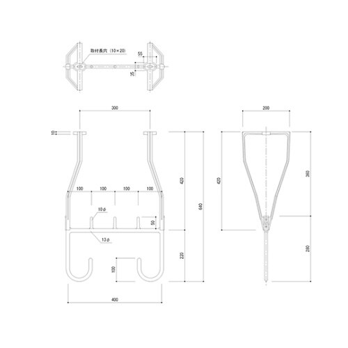 SKー4053A バルコニー物干金物