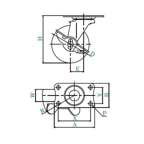 Eー100RHSEーS型自在車プレート式