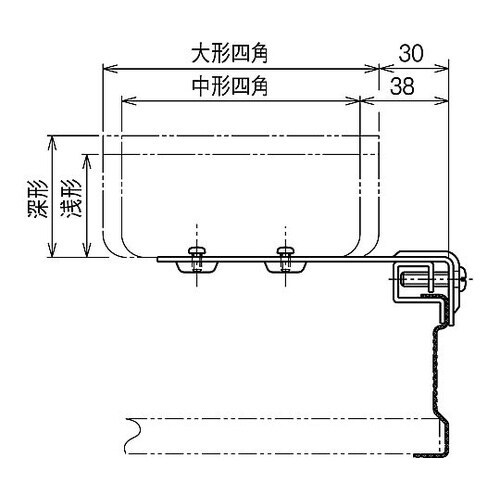 親桁部 ボックス固定金具
