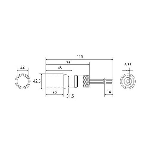 電ドルソケット(高耐久/ビット交換式)