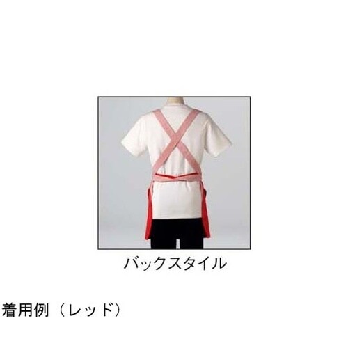 胸当て エプロン レッド