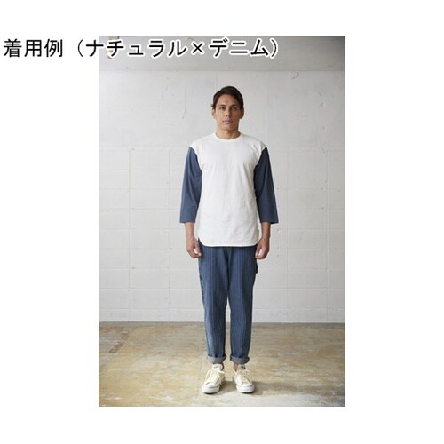 オープンエンド3/4スリーブ ベースボールTシャツ