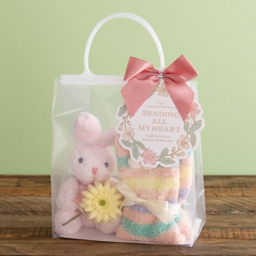 無地ハンドル付クリアギフトバッグ