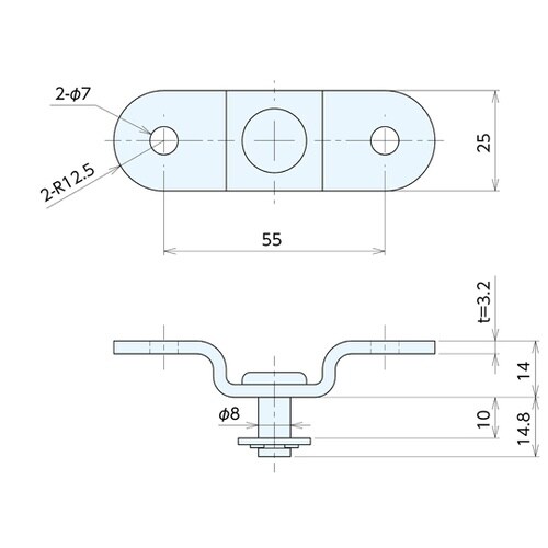 ガススプリング 取付ブラケット