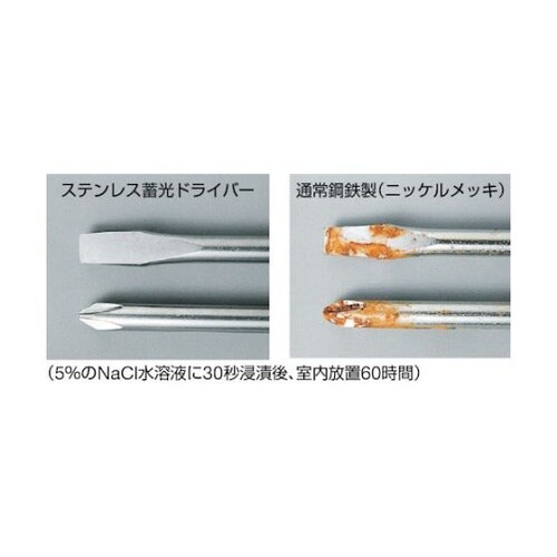 ステンレス蓄光ドライバー