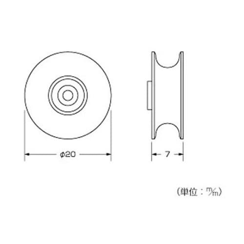 網戸用取替戸車