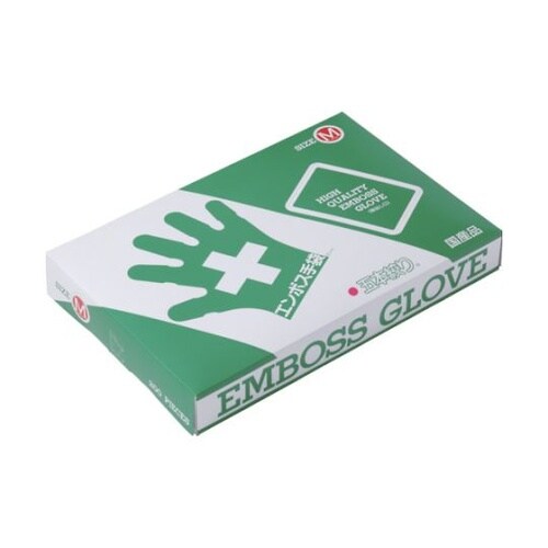 エンボス手袋五本絞りエコノミー化粧箱