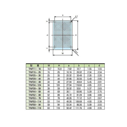 TNF型鉛フリーユニバーサル基板