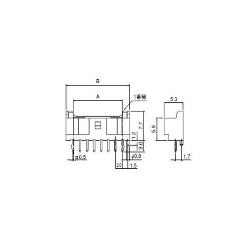 基板対電線接続圧着コネクター