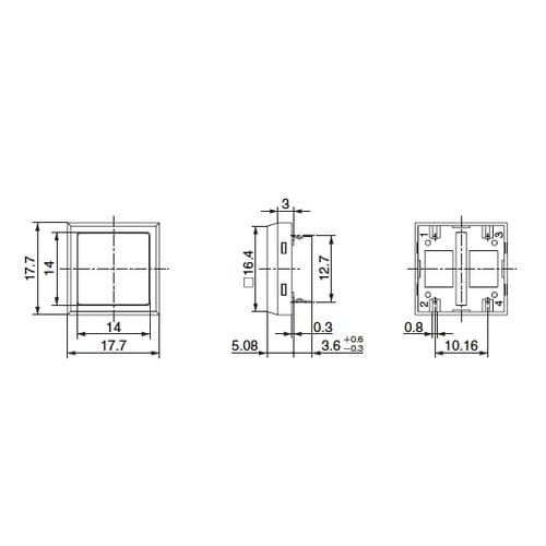 丸型タクティルスイッチ