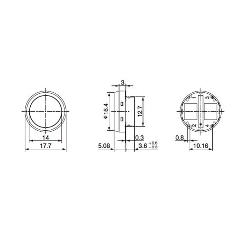 丸形タクティルスイッチ