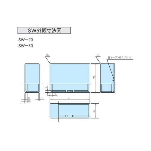 SW型プラスチックケース