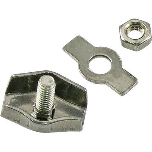 ステンレス 板型ワイヤークリップ シングル